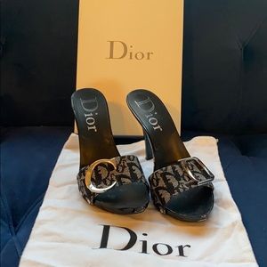 Dior monogram canvas heels